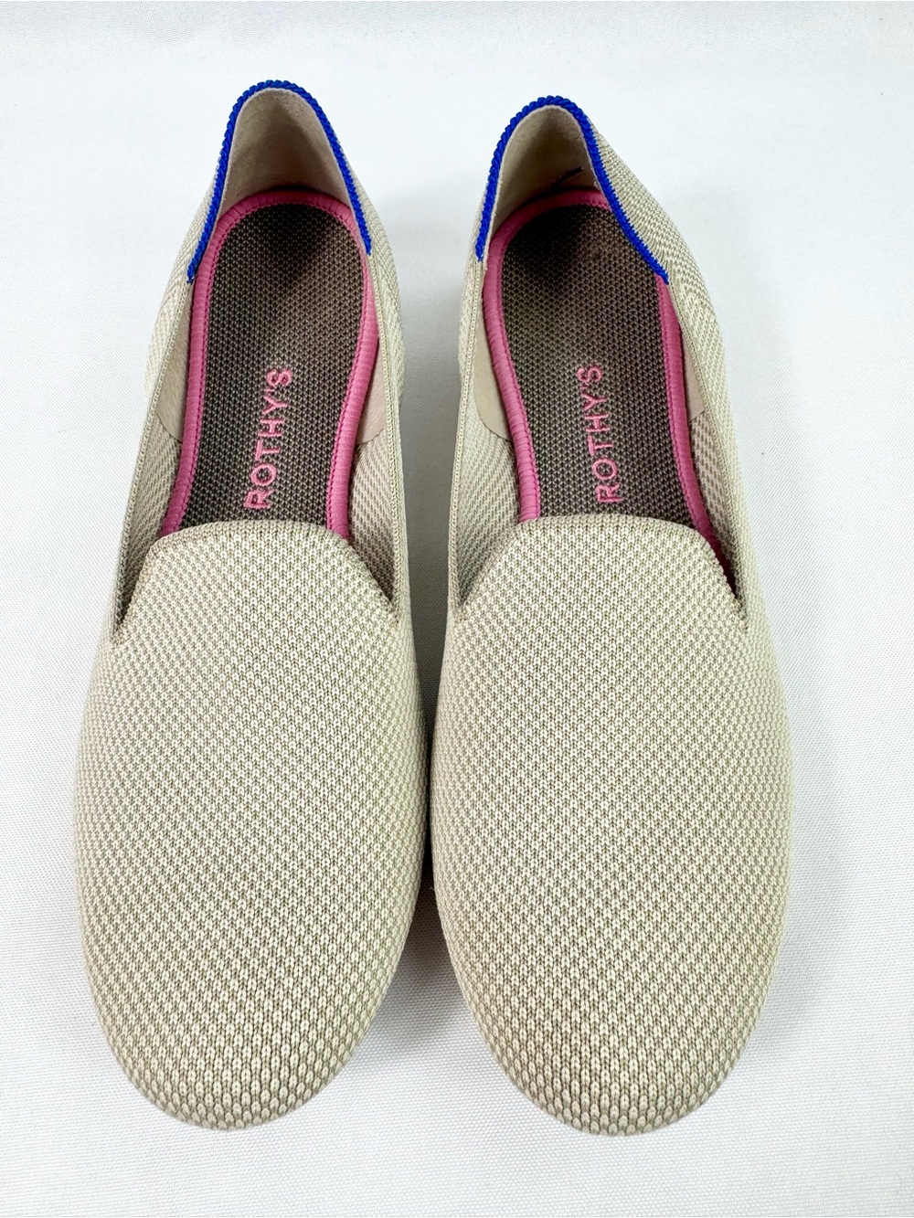 Rothy’s Beige Round Toe Knit Women’s Ballet Flats Size 8